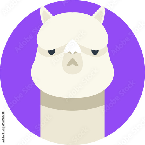 A simple lama icon representing Ecuador’s Andean wildlife and highland culture.