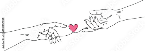 Hands Love Connection Heart Lineart Minimal Romantic Relationship Touch Couple Bonding Emotion Affection Tenderness Care Support Unity Together Symbol Drawing Illustration