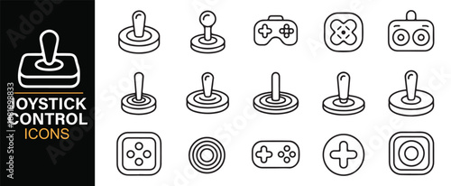 Editable joystick and controller icons for UI and UX design