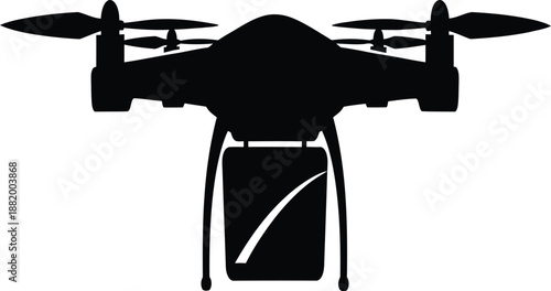 Silhouette of a stealth bomber aircraft in flight