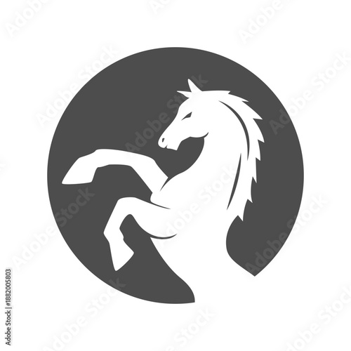Horse icon logo design