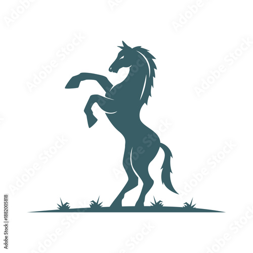 Horse icon logo design