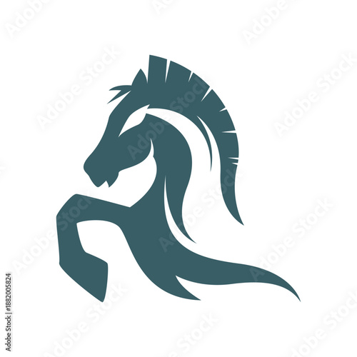 Horse icon logo design