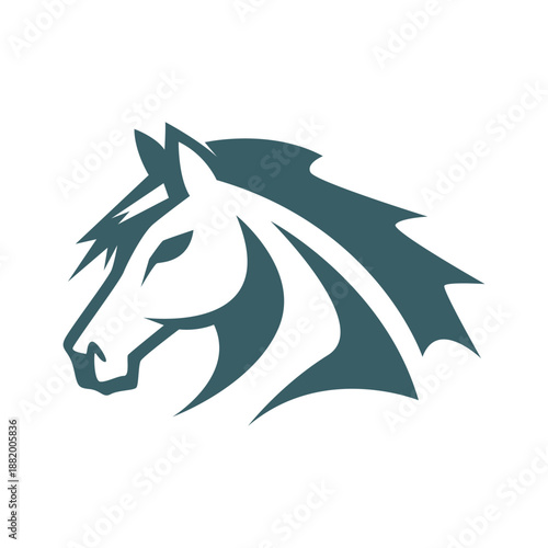 Horse icon logo design