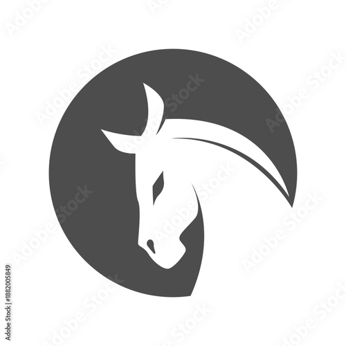 Horse icon logo design
