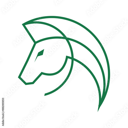 Horse icon logo design