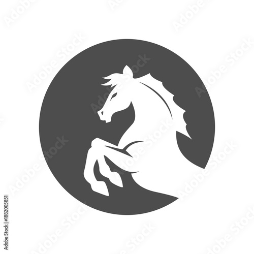 Horse icon logo design