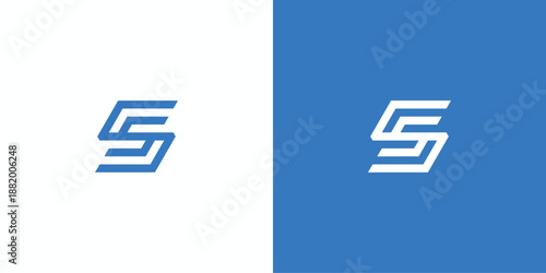 Letter S S Geometric logo