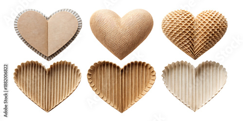 Coffee filters in heart shapes hearts paper hearts