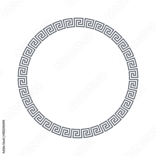 Round frame in Greek style.