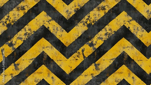 Industrial worn-out hazard chevron pattern animation.