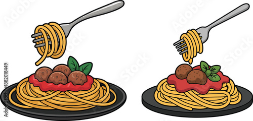 Classic spaghetti and meatballs