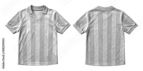 Foto Light Gray Football Jersey Mockup Front and Back