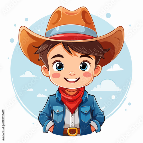 Cowboy - Cartoon Comic Stil