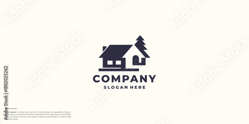 house Subdivision Property Logo design template
