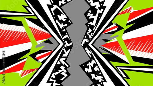 Swoosh motion graphic design element with gradient colors flowing in a curved motion, created with AI technology, used for modern digital art and design