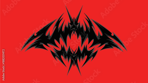 Geometric black and white pattern featuring diagonal lines and shapes viewed from directly above in a modern abstract design