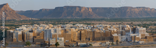 Photos Panoramic view of the Old Walled City of Shibam, a town in Wadi Hadhramaut in eastern Yemen