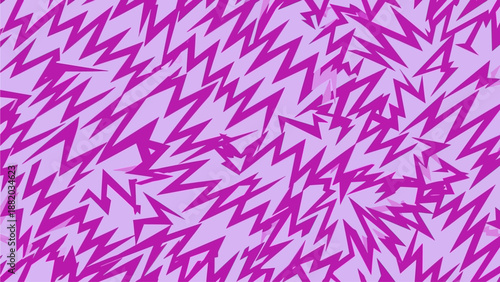 Abstract magenta zigzag pattern illustration viewed from directly above showcasing dynamic geometric shapes in a vibrant digital environment