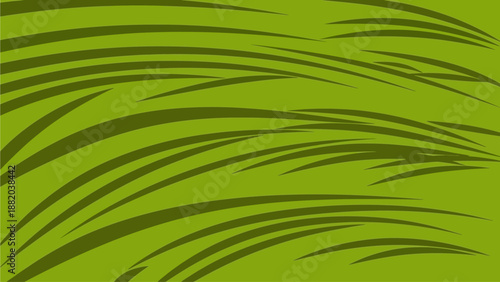 Swaying Seta Leaves in Vibrant Green Field from a Low Angle Viewpoint