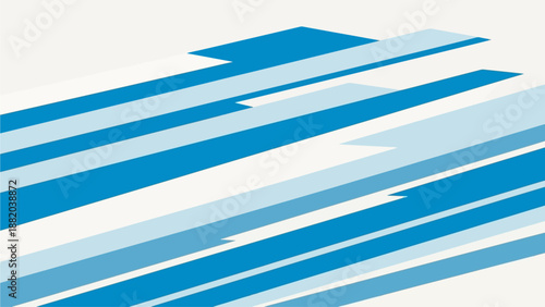 Dynamic blue stripes moving diagonally in a modern illustration style