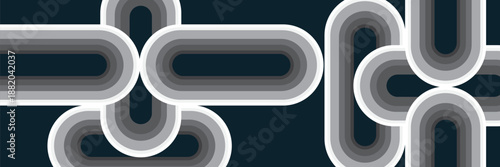 Blue abstract background. Geometric lines pattern. Modern shiny blue gradient lines. Futuristic technology graphic design. Suit for business, cover, header, wallpaper, corporate, website, flyer