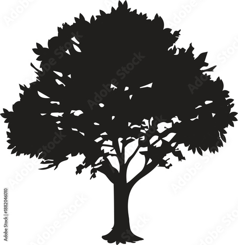 vector black tree of live icon on white background