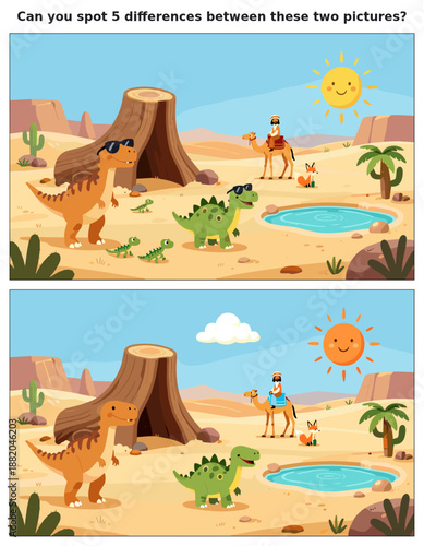 spot the difference, kids activity, fun games, puzzles for kids, educational activity, brain teaser, difference game, coloring pages, coloring books, book cover, kdp, kdp interior, kids challenges, le