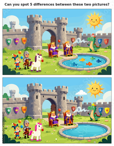 spot the difference, kids activity, fun games, puzzles for kids, educational activity, brain teaser, difference game, coloring pages, coloring books, book cover, kdp, kdp interior, kids challenges, le