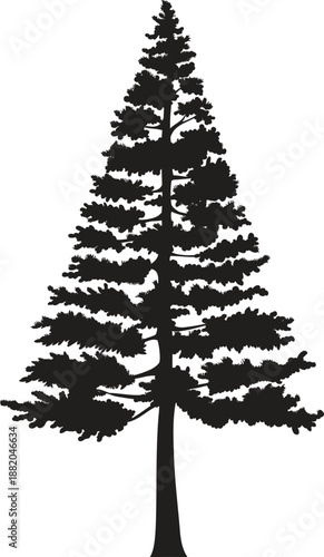vector black tree of live icon on white background