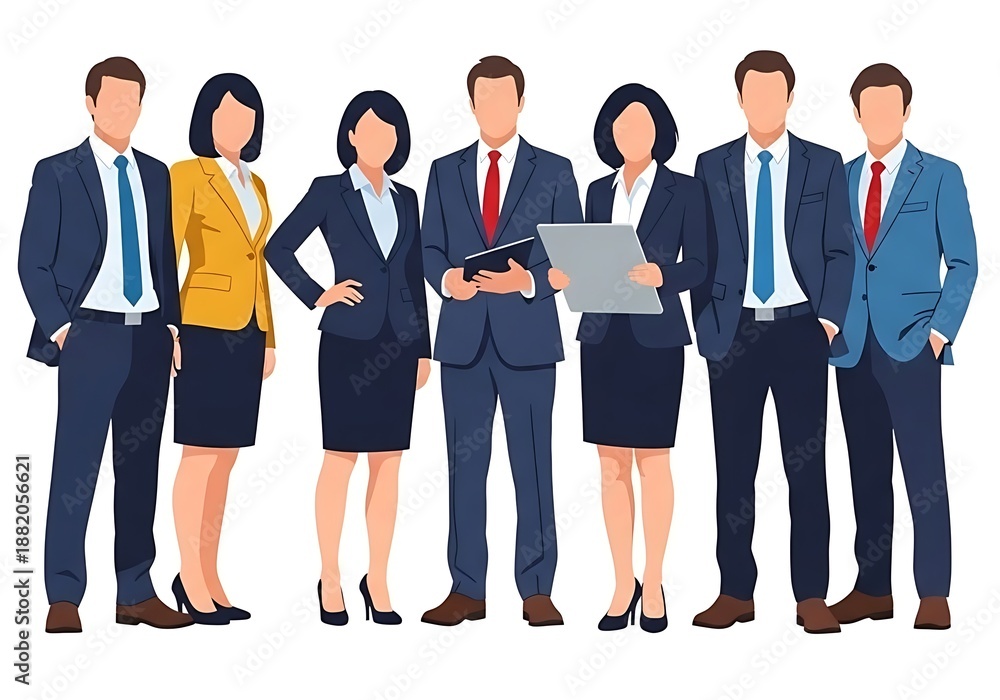 Fototapeta premium Teamwork and business success concept