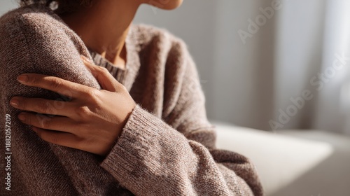 Wallpaper Mural Reparenting concept of adult self support and emotional healing through inner stability and mindful self care Torontodigital.ca