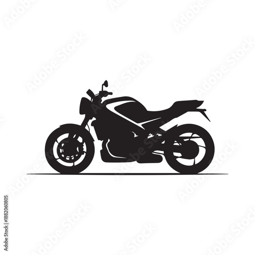 Motorcycle Elements Set Vector Icons for Bike Parts, Repair and Racing Design