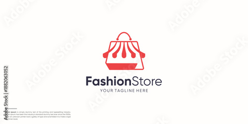 creative fashion store logo design template