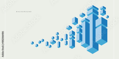 Abstract geometric technological background. Vector creative design.