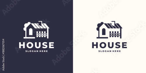 House Property Realtor Logo design vector template.