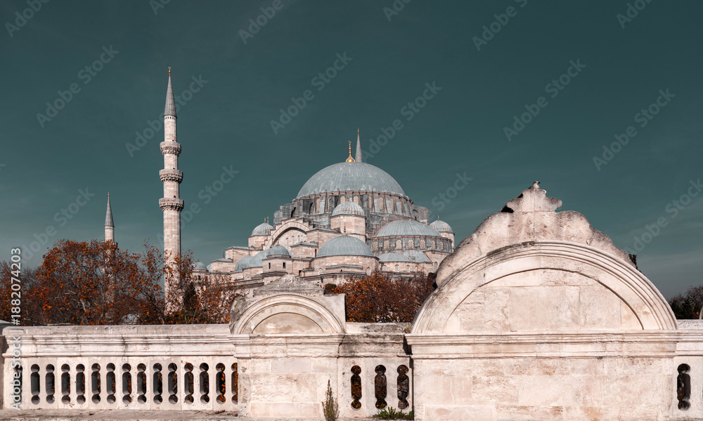 Fototapeta premium Suleymaniye Mosque in ıItanbul, Turkiye