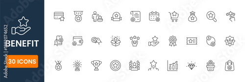 benefit icon set, employee benefits icons, compensation symbols, workplace perks, salary bonus icons, HR benefits, business benefits vector