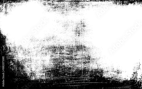 Grunge black white. Abstract texture old surface. Monochrome vector pattern of cracks, stains, scratches, splash for printing and design. 