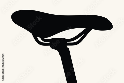 Saddle close-up silhouette