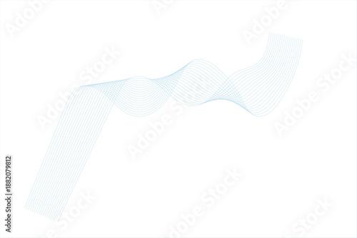 A blank white paper airplane flies over an empty document page with a curled corner and shadow, creating a folded sheet template design for a business note or office message illustration