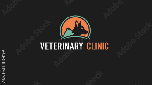 Veterinary Clinic Logo Design with Animals.