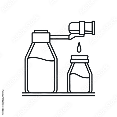 Fertilizer Bottles Icon – Agricultural Plant Nutrient Containers