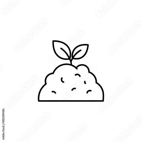 Potato Crop Icon – Agricultural Tubers Farming Harvest Concept