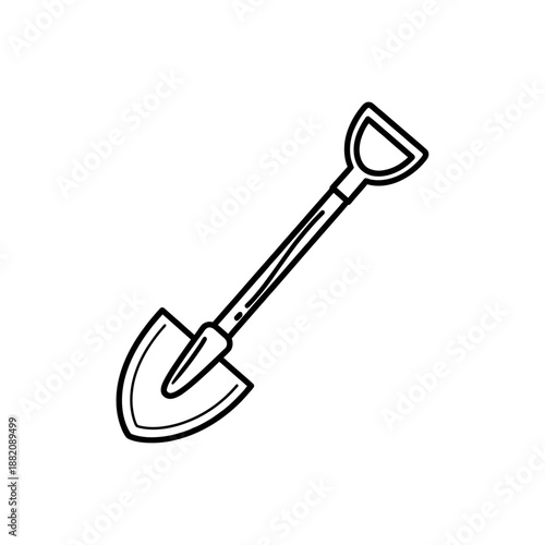 Gardening Shovel Icon – Garden Tool Spade for Planting and Digging