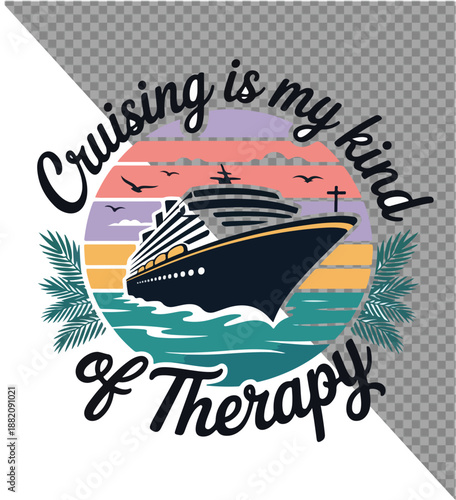 vintage speed boat label vector illustration