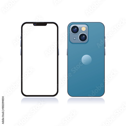 smart phone isolated on white