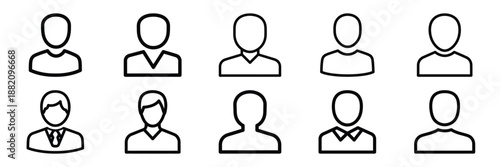 set of vector client service coordination icon. Customer service editable line icons set.