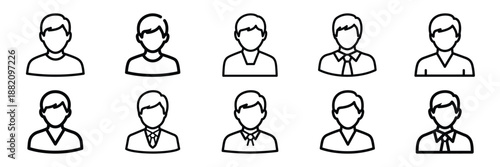 set of vector customer care voice icon. Customer service editable line icons set.
