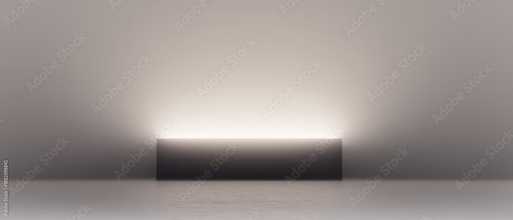Obraz premium Minimalist Representation of Subtle Hypercapnia Concept with Soft Lighting on a Simple Surface
